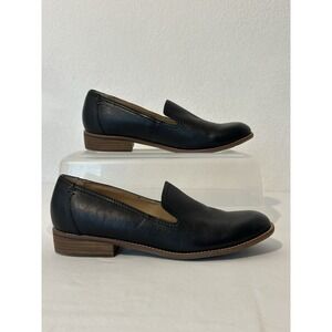 EARTH Shoes "Edna"‎ Black Leather Slip-On Loafers Size 9.5 Comfort